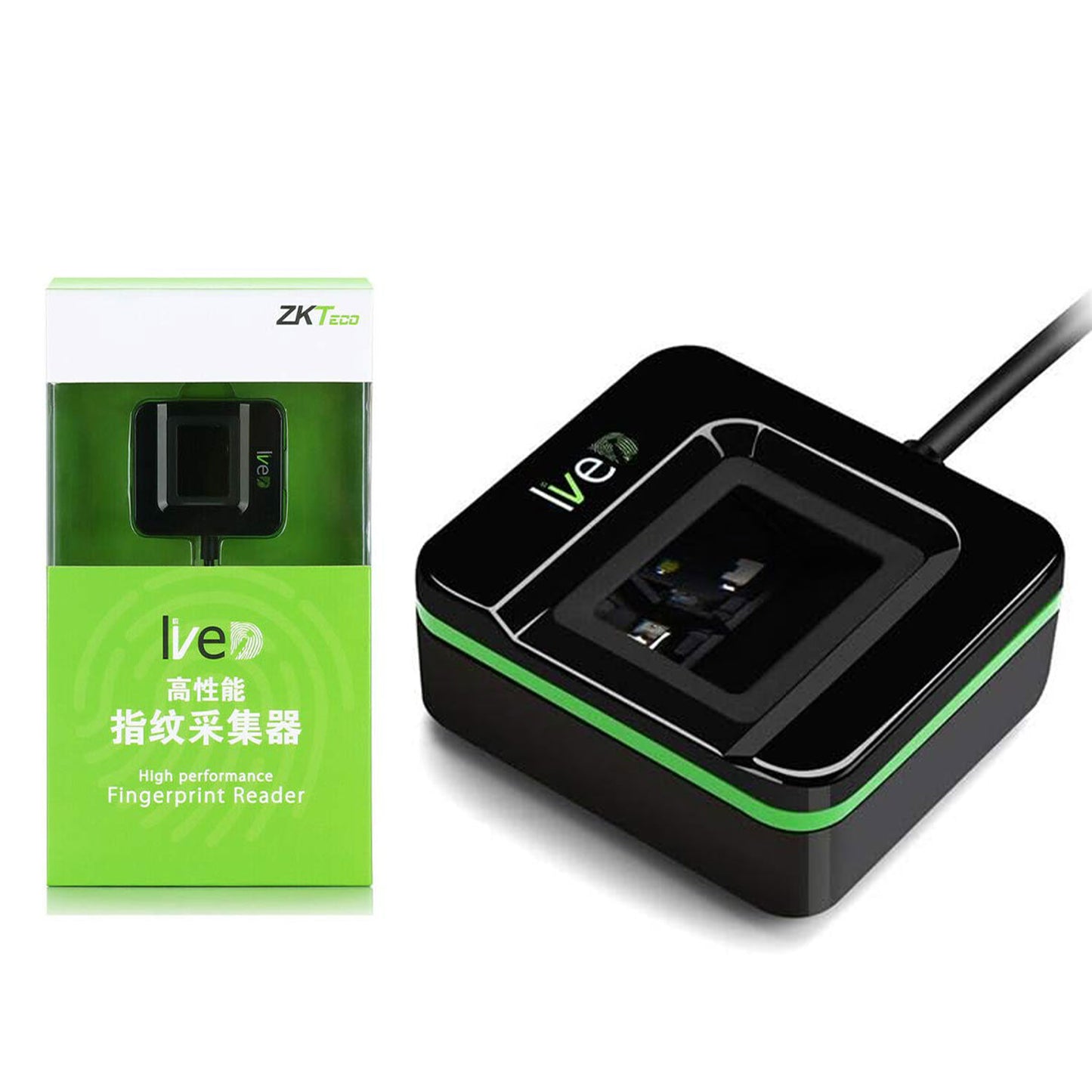 ZKT Live20R High Performance Fingerprint Reader System Supported (Android, iOS, Windows, Linux)