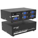 4-Port VGA Splitter 200 MHz | High-Resolution Video Distribution | 1-in 4-out