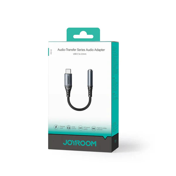 JOYROOM SY-C01 Type-C to 3.5mm Audio-Transfer Series Audio Adapter Black