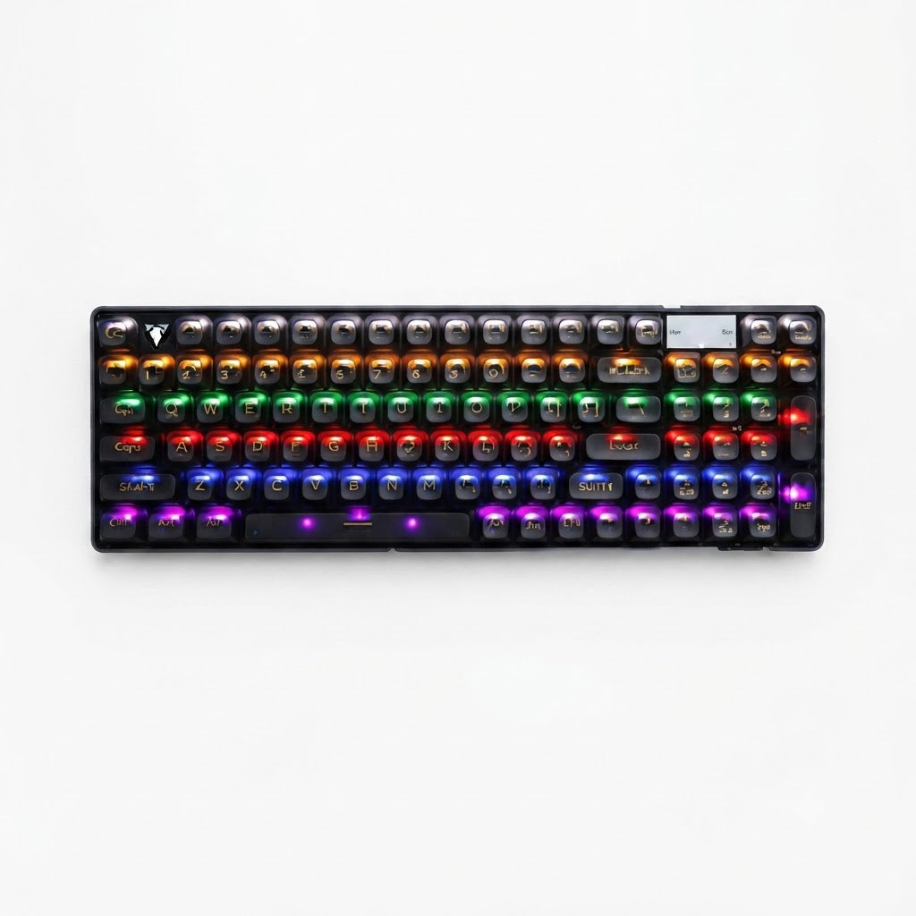 JEDEL KL139B RGB Transparent Mechanical Gaming Keyboard