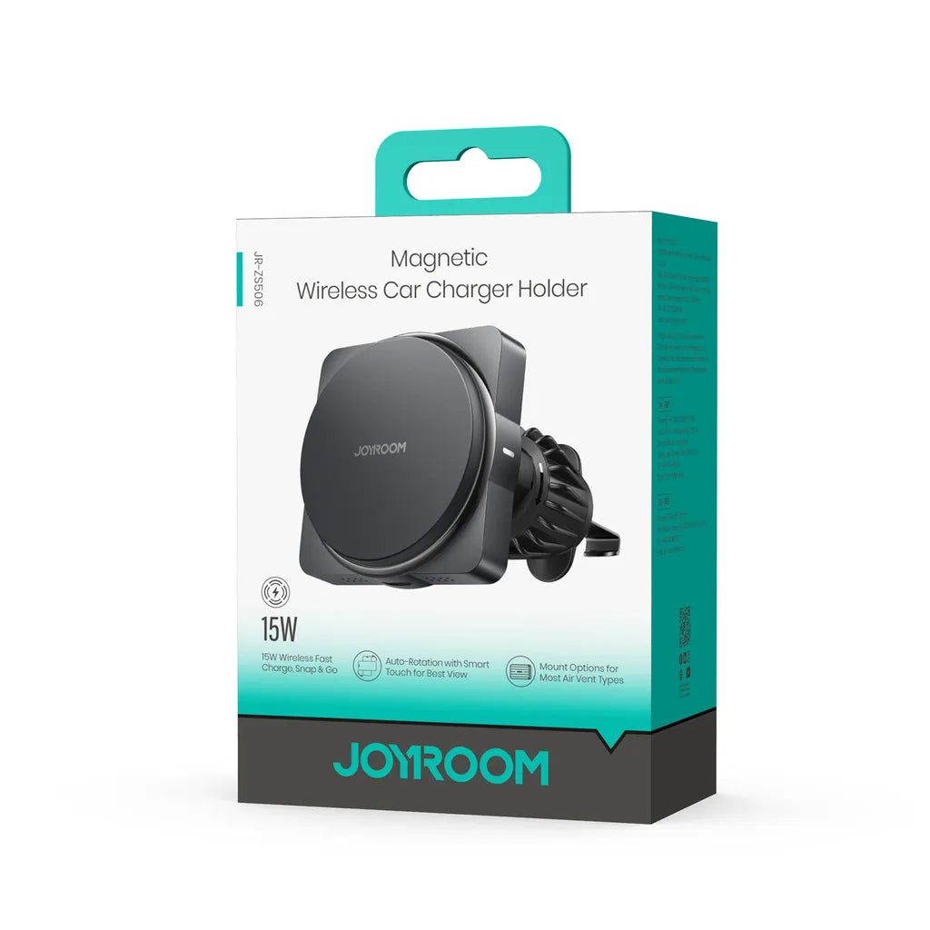 JOYROOM JR-ZS506 Magnetic Wireless Car Charger Holder（Air Vent）-Black