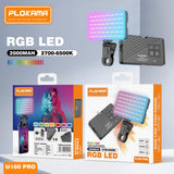 Plokama U160 PRO RGB Portable LED Fill Light (Rechargeable) 2700-6500K 2000mAh Battery