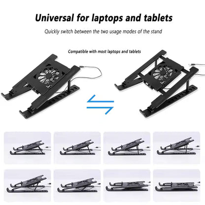 N6 Adjustable High Wind  Noise Foldable Laptop And Tablet
