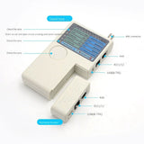 Professional 4-in-1 Network Cable Tester for RJ45 LAN, RJ11 Phone, USB, and BNC Coaxial troubleshooting