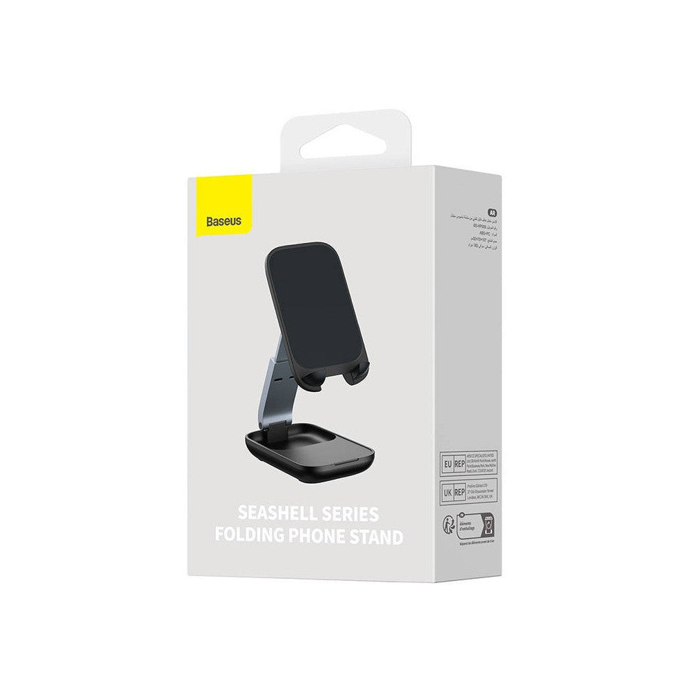 Baseus Seashell Series Folding Phone Stand | Adjustable Height | Cluster Black