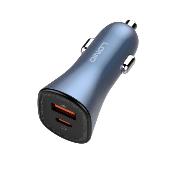 LDNIO C3 60W PD+QC Super Fast Dual PORT Car Charger