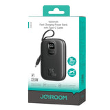 JOYROOM JR-PBF17 10000mAh 22.5W Fast Charging Power Bank with Built-In Type-C Cable