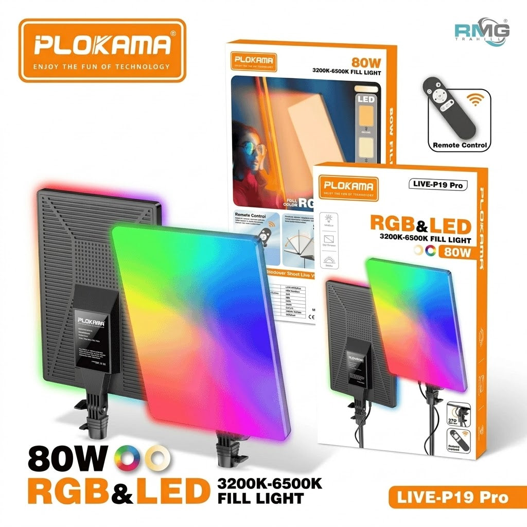 Plokama LIVE-P19 Pro 19-Inch RGB LED Fill Light