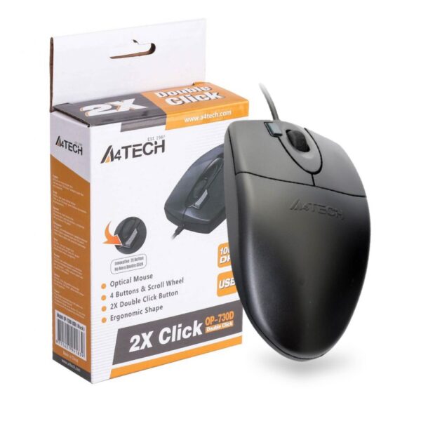 A4TECH OP-620D Wired Optical Mouse | High Precision | USB Plug & Play