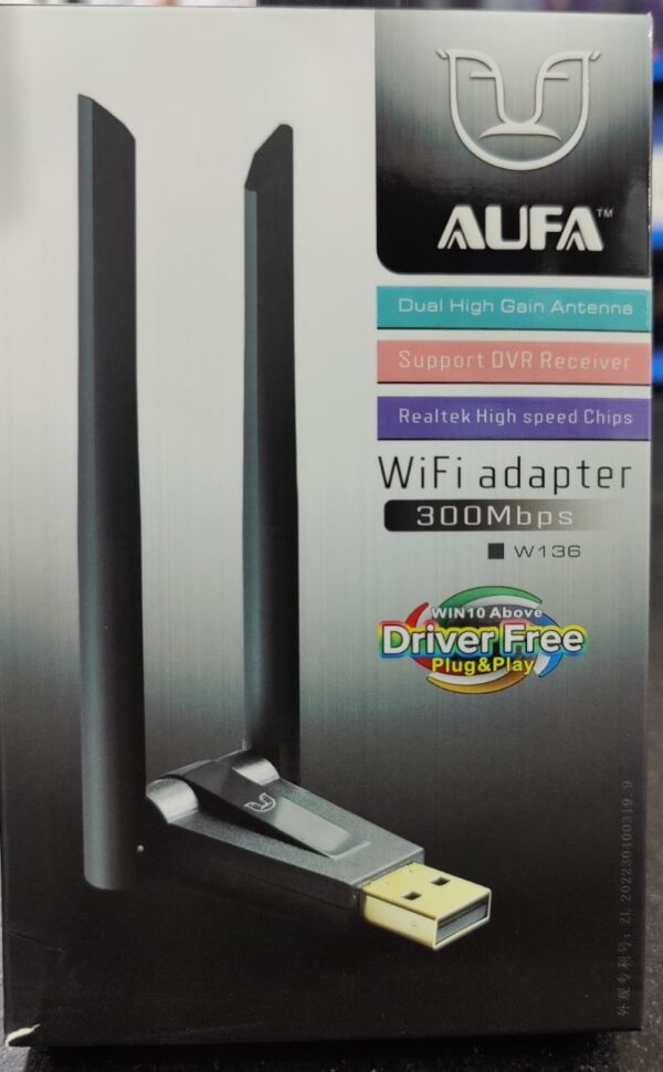 Alfa W136 Dual Antenna 300MB WiFi USB Adapter