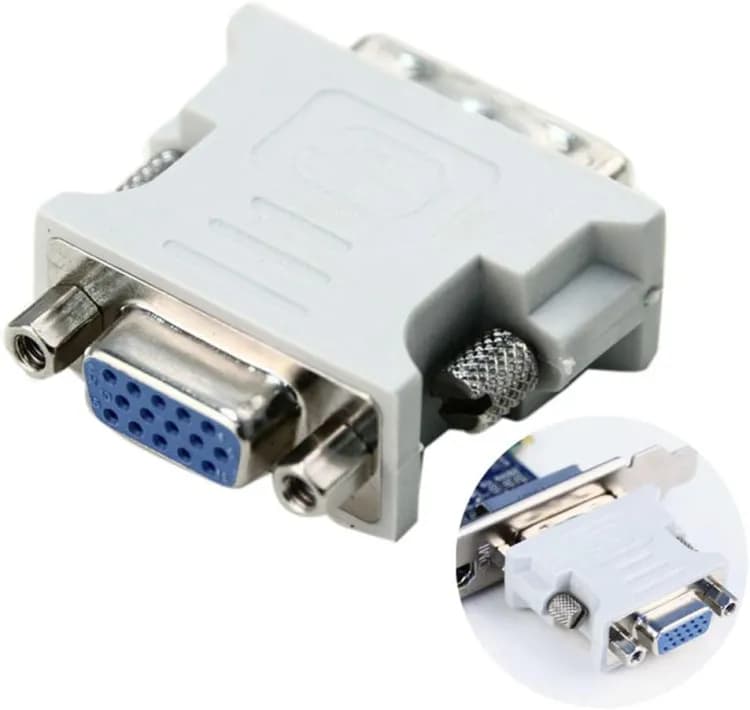 DVI to VGA 24+5 Connector - High-Performance DVI to VGA Adapter