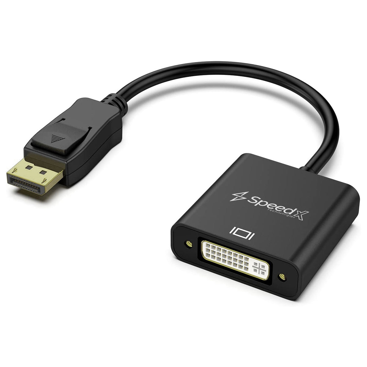 USB to DVI adapter with SpeedX logo on a white background