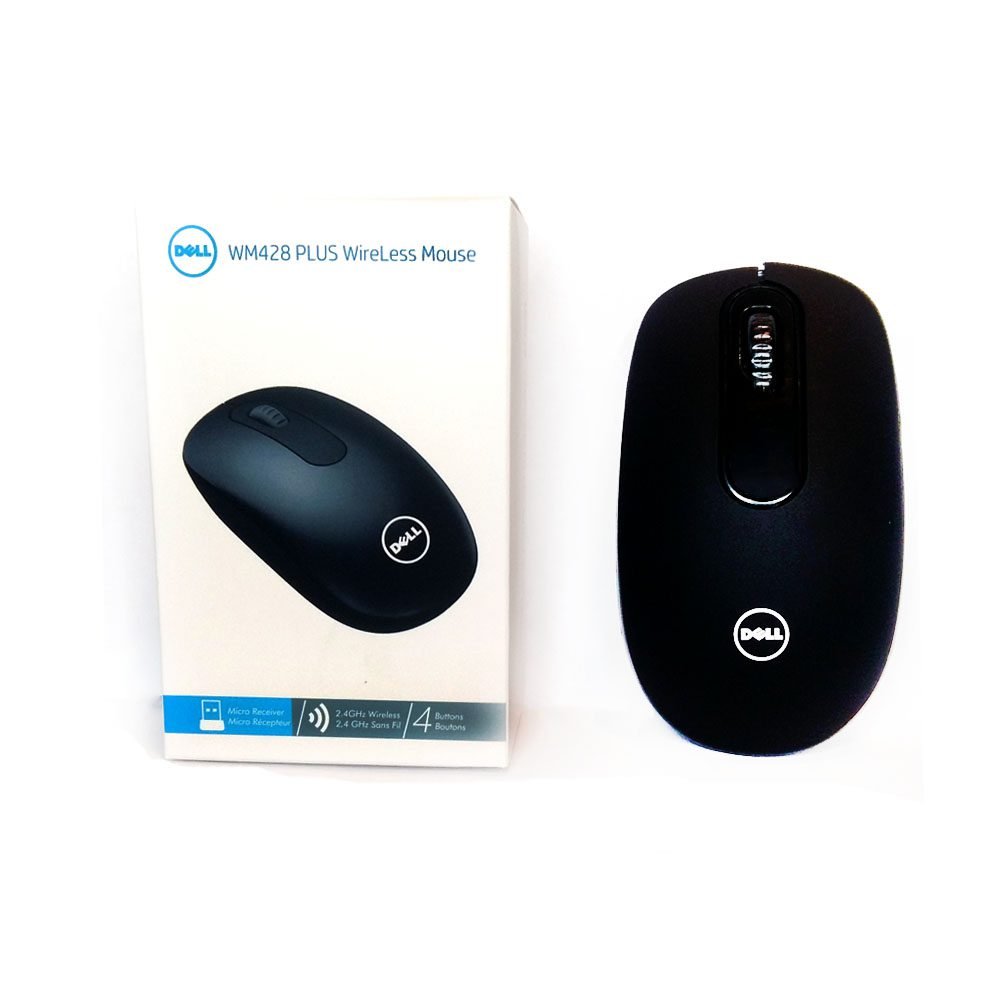 Dell Wireless Optical Mouse WM428 featuring compact design, RF connectivity, and ambidextrous ergonomics for professional use