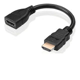 HDMI cable with a right-angle connector on a white background