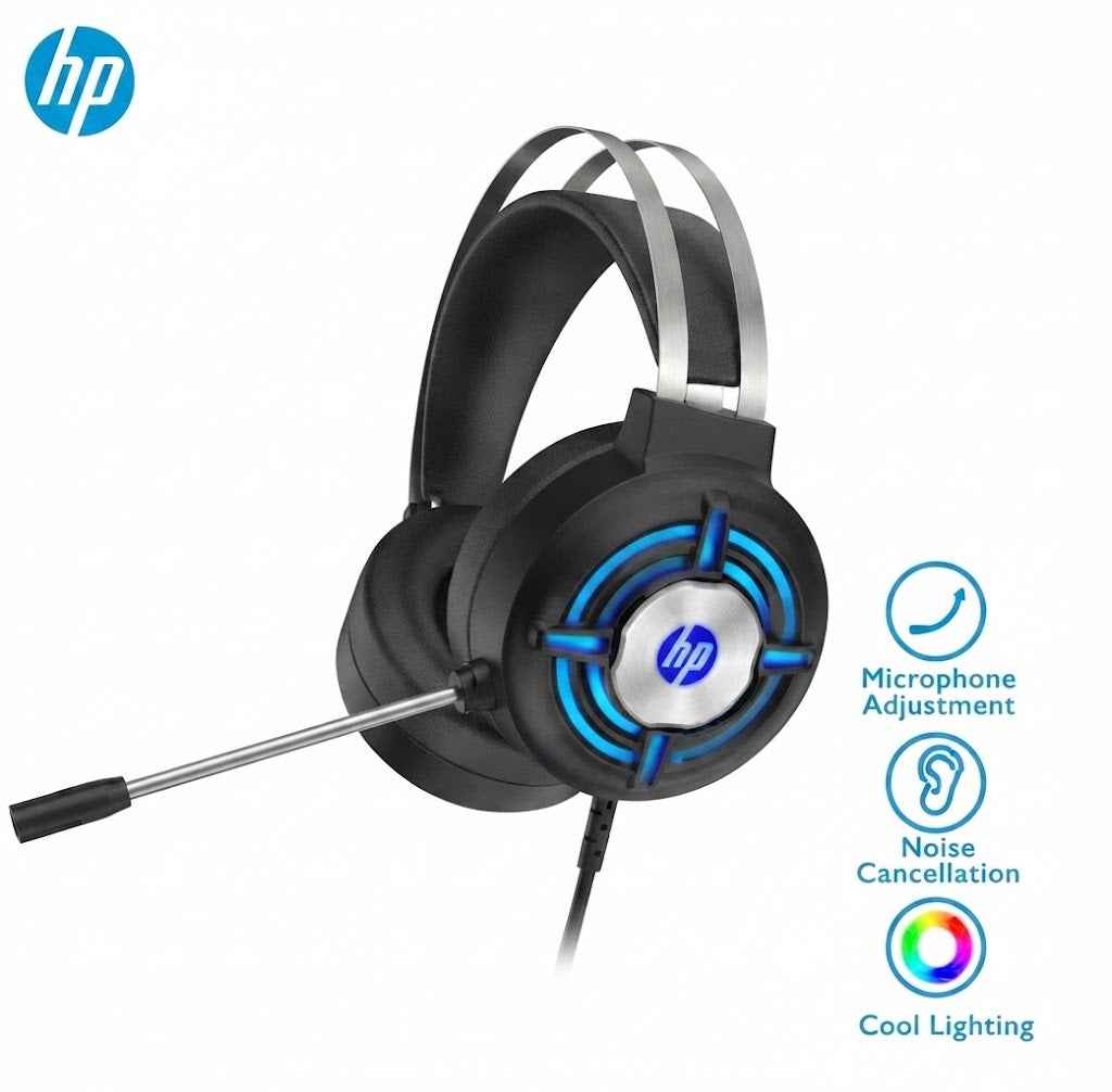 HP GH100 7.1 Stereo Surround USB 2.0 Plug Gaming Headset with Microphone