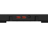 HAWK 069 Laptop Cooling Pad featuring 5 powerful fans for superior heat dissipation, an ergonomic design with multiple adjustable height settings, and a stable base to ensure optimal airflow and comfort during long working or gaming sessions