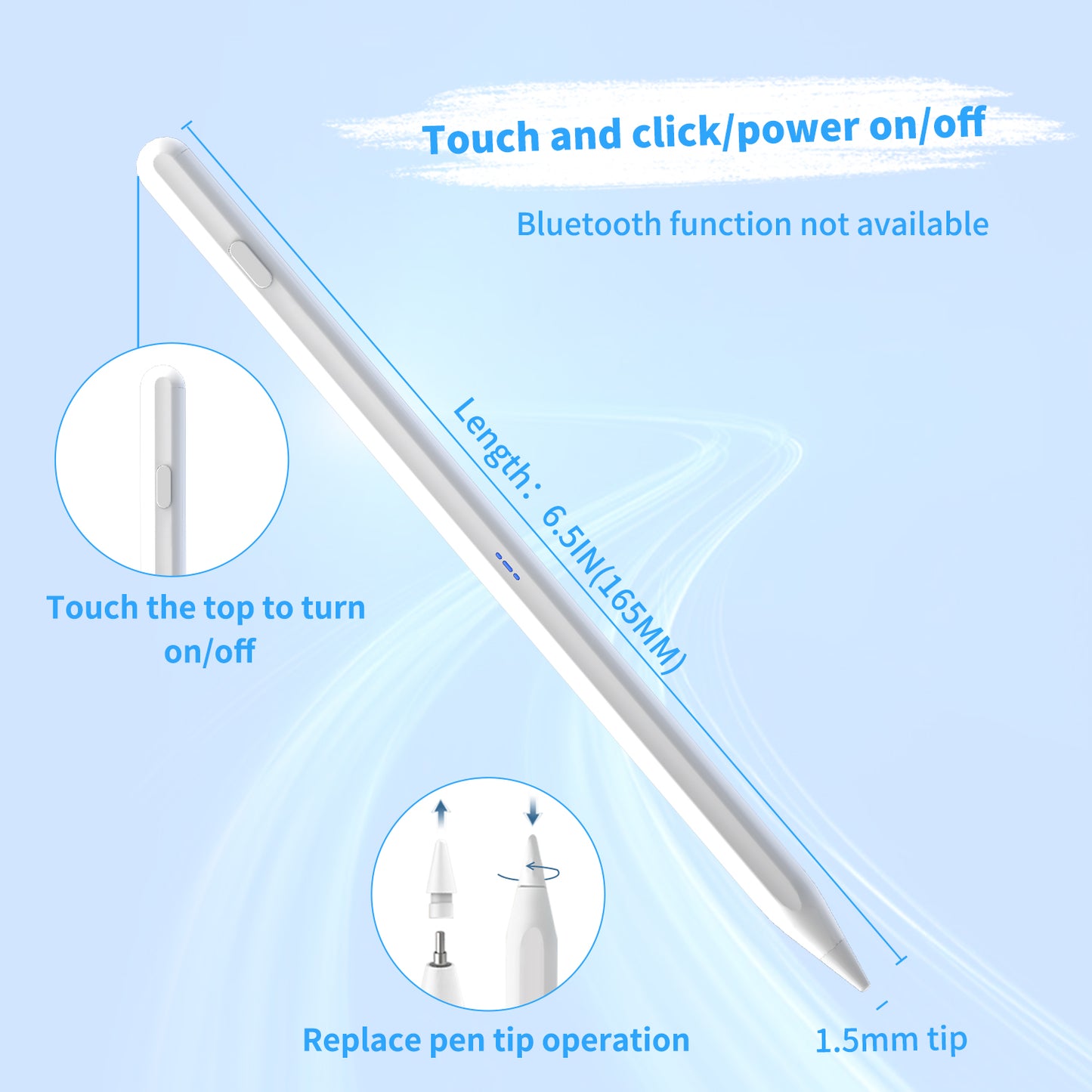 HAWK DP01 Universal Magnetic Stylus Pen, compatible with Android, iOS, and Windows devices, featuring a sleek magnetic design for convenient storage, high-precision touch sensitivity, and a comfortable grip for seamless writing, drawing, and digital navigation
