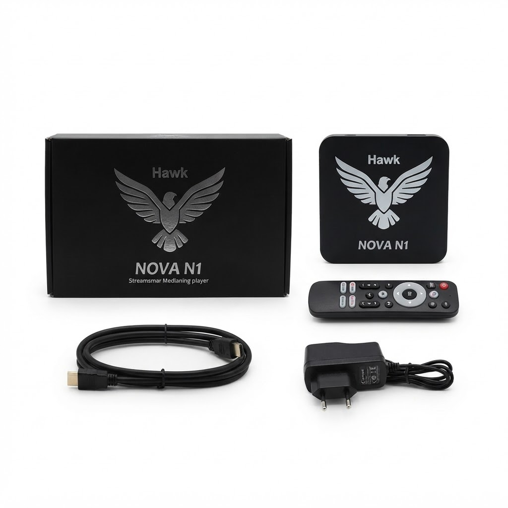 Hawk Nova N1 1GB 8GB Show 4/128 Smart TV Box WITH Voice Remote