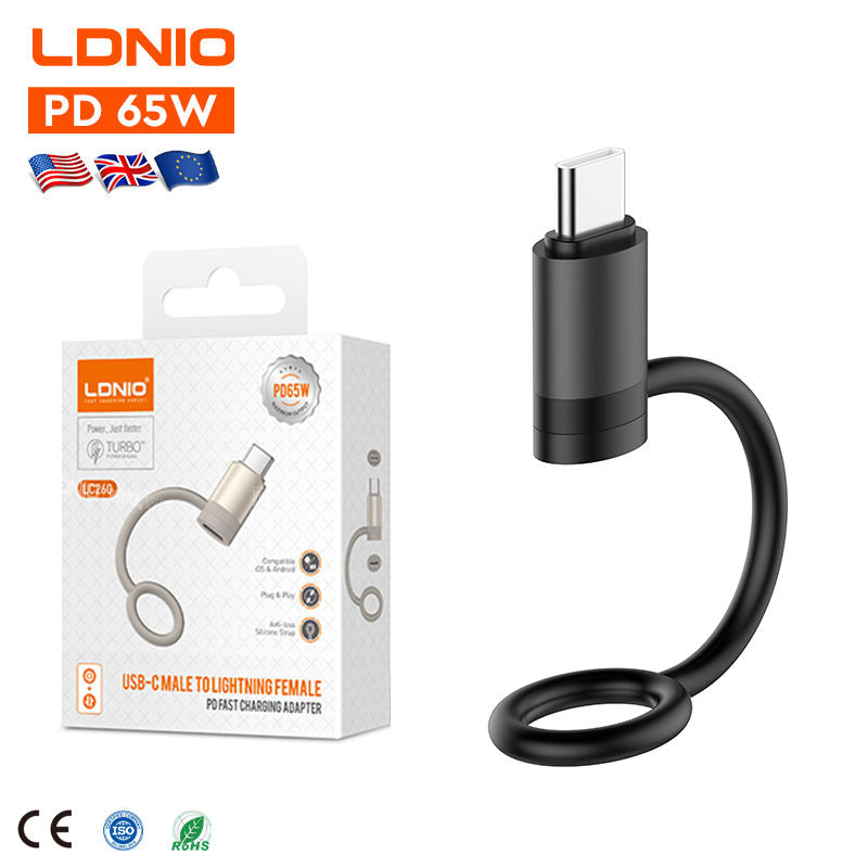 LDNIO LC260 Type-C to Lightning PD Fast Charging Adapter