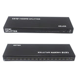 HDMI Splitter 16-Port, supporting high-resolution 2K and 4K output, designed to broadcast high-definition audio and video signals to up to 16 displays simultaneously, perfect for large-scale professional signage, retail, and commercial display installations