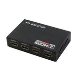 HDMI Splitter 4-Port, supporting 2K and 4K resolution for visual excellence, designed to distribute high-definition video and audio signals to multiple displays simultaneously, perfect for gaming, home theaters, and professional presentations