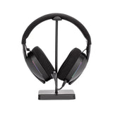 XTRIKE ME HT-08 black headset stand with integrated mobile phone holder and anti-slip base