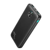 Technical close-up of the Joyroom JR-PBF15 triple output ports and bidirectional USB-C fast charging interface.