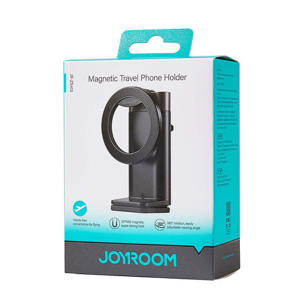 Technical close-up of the Joyroom JR-ZS413 upgraded metal ball head and 360-degree rotation adjustment.