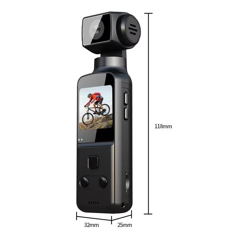 K1 Pocket 5K HD WiFi Handheld 270° Rotatable Sports & Vlogging Action Camera