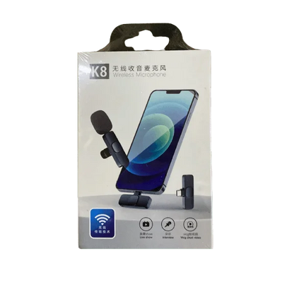 K8 Collar Wireless Microphone Type C Supported