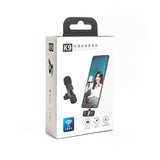 K9 wireless collar microphone with plug and play receiver for iPhone and Type-C Android smartphones