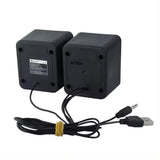 Kisonli V310 multimedia computer speaker system with 2.0 channel sound and USB power connection