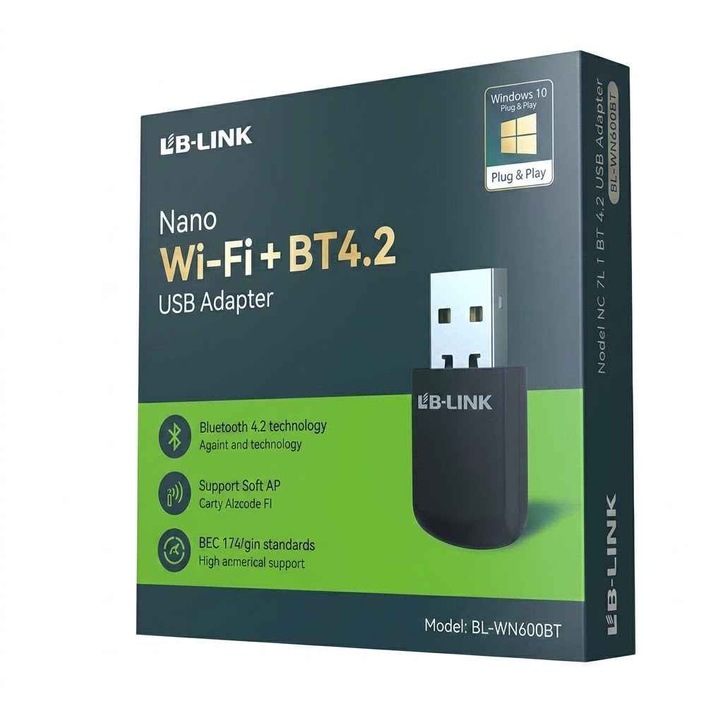 LB-LINK WN600BT N150 Adapter: Elevate Your Wireless Experience with 2-in-1 Wi-Fi & Bluetooth Connectivity