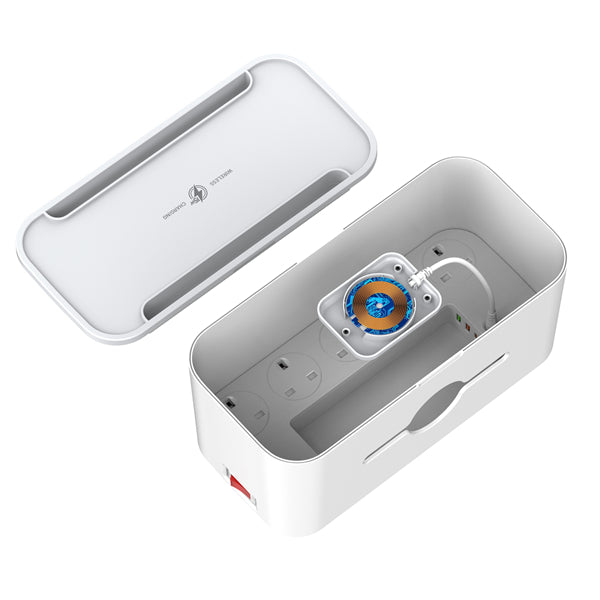 Close-up of the LDNIO SN5311W 20W USB-C PD and QC 3.0 ports with Auto-ID branding.