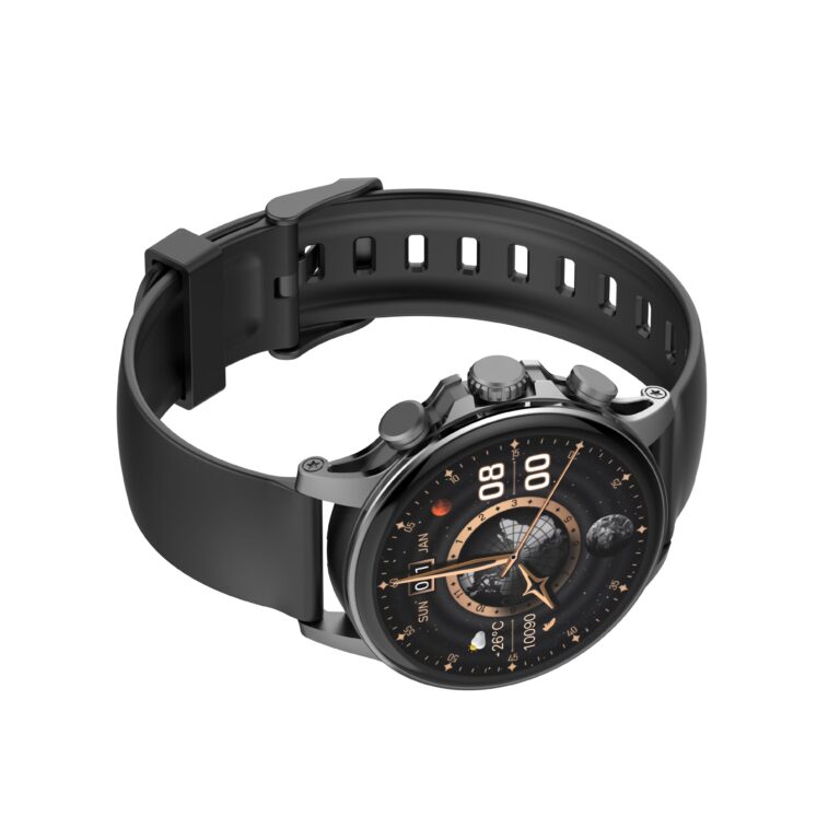 LDNIO SW01 Smartwatch with 1.58 inch AMOLED HD Display, 1000 nits brightness, and GPS support