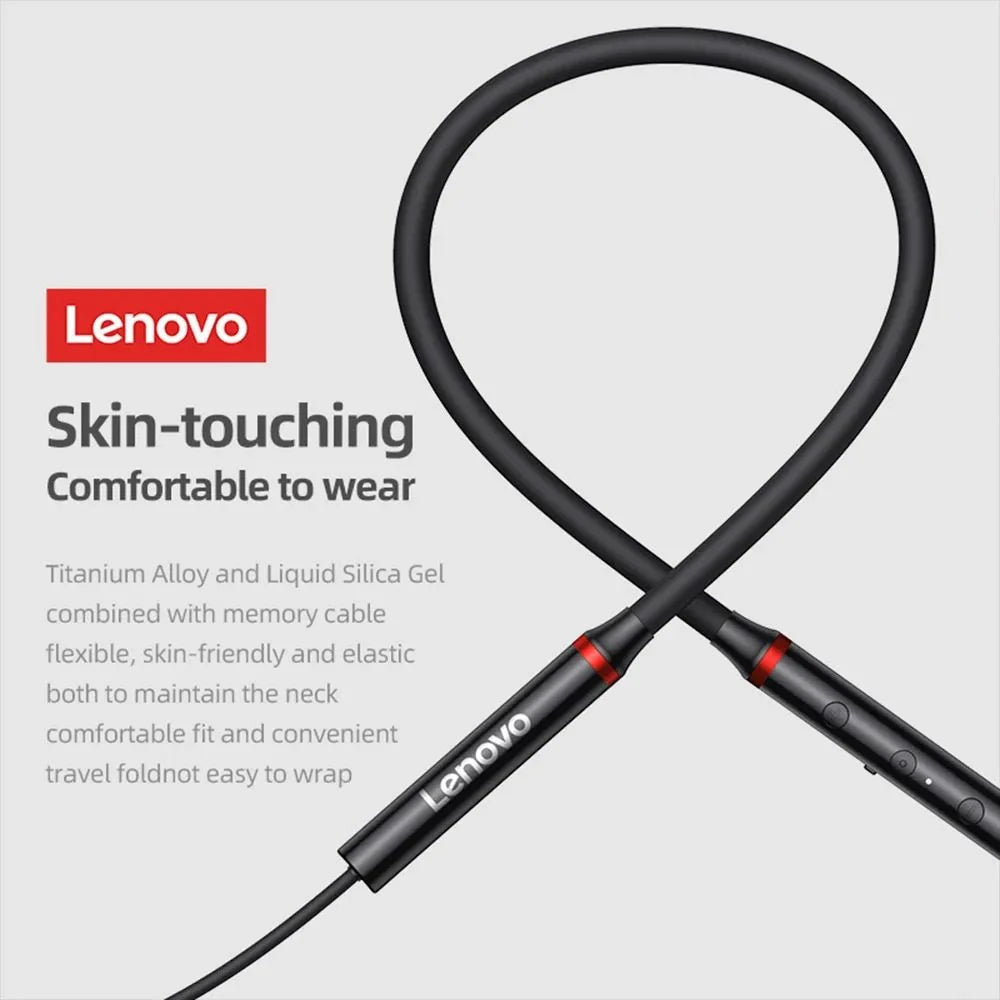 Lenovo HE05X II Bluetooth 5.0 neckband earphones with magnetic earbuds and HIFI sound quality