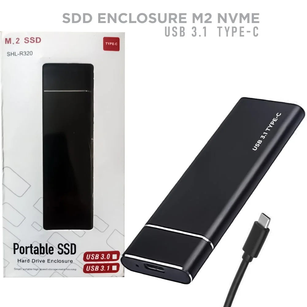 M.2 NGFF SSD Enclosure | USB 3.1 Gen 2 (10Gbps) | Aluminum External Case