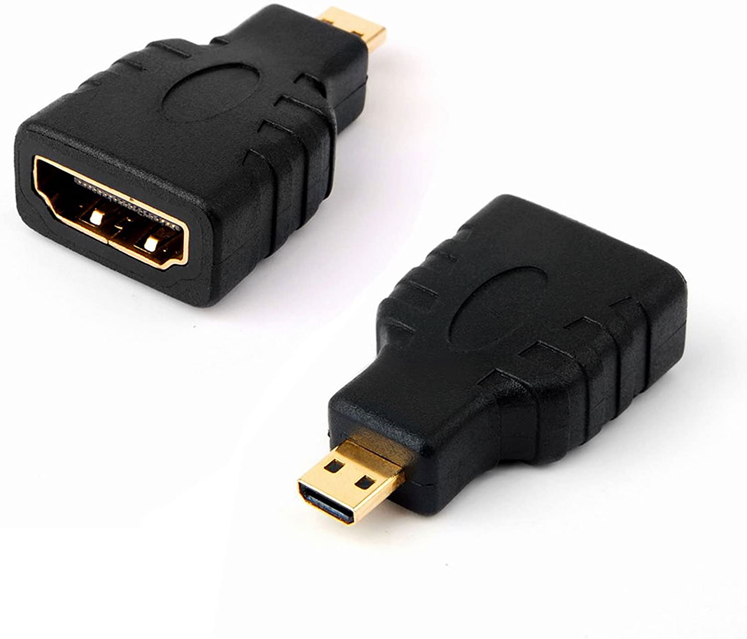 Micro HDMI Male to HDMI Female Converter | Compact HD Display Adapter