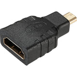 Close-up of the Micro HDMI (Male) and Standard HDMI (Female) ports on the compact converter.
