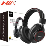 NIA S3000 over-ear wireless Bluetooth headphones with foldable design, FM radio, and TF card player support