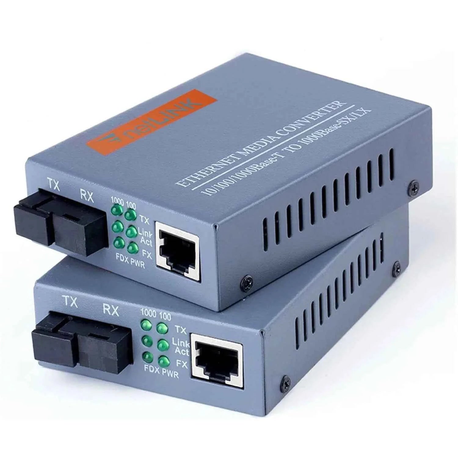 Netlink Htb-gs-03b Gigabit Ethernet Media Converter 10/1000 Base (2PCS)