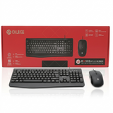 Close-up of the OIJIGE K101 keyboard keys and optical mouse scroll wheel