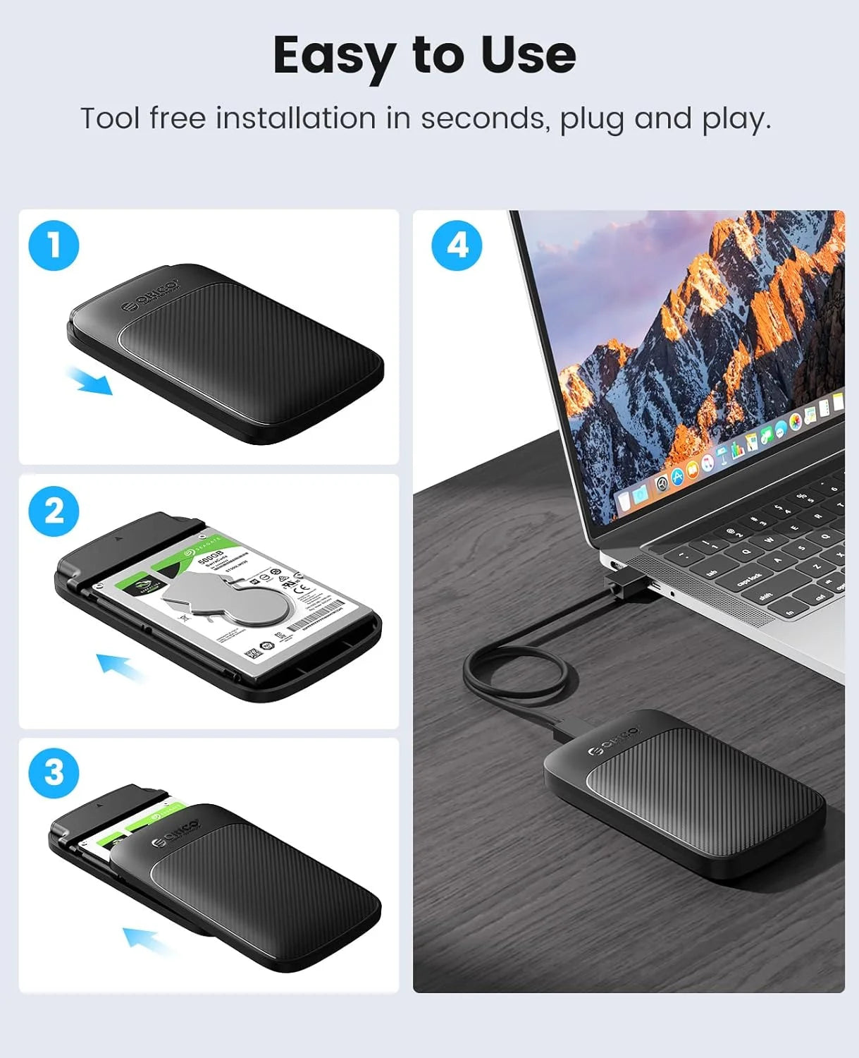 Orico Hdd Case 2.5 Inch 2020u3-V1 3.0 New Model