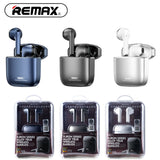 Close-up of the alloy construction and metallic texture on the REMAX Alloy Buds 1