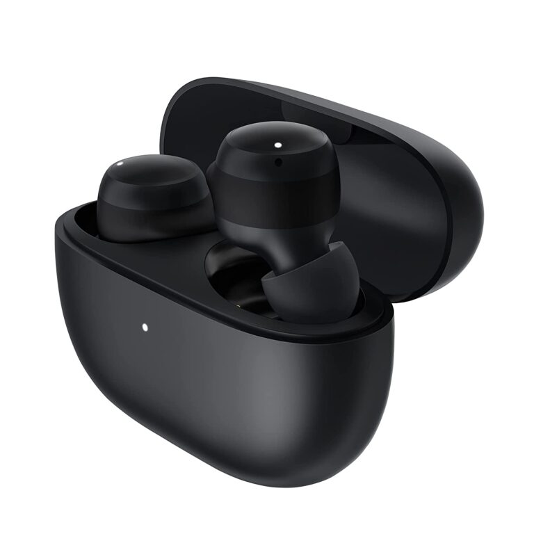 Close-up of the Redmi Buds 3 lightweight 4.2g earbud design and Type-C port