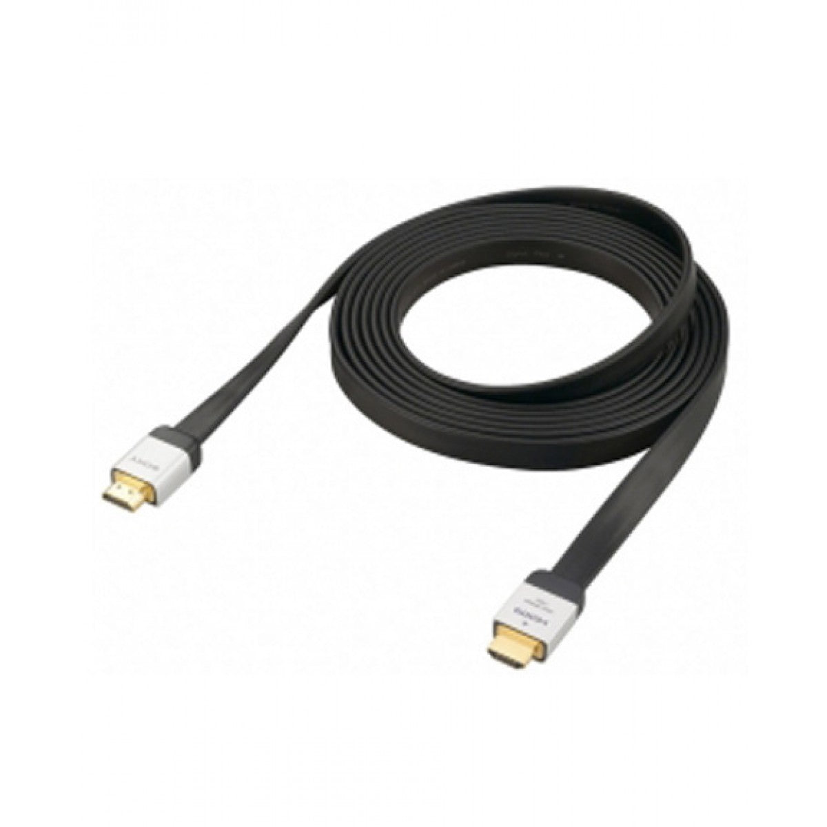 HDMI cable coiled on a white background