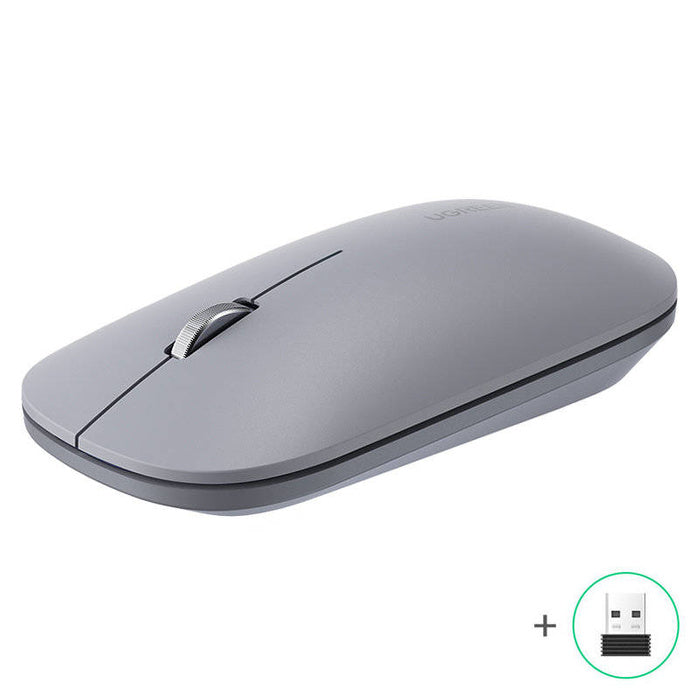 Buy the UGREEN MU001 Dual-Mode Wireless Mouse (45171) in Gray. Features 2.4G & Bluetooth connectivity, 4000 DPI adjustable tracking, and a silent, ergonomic layout.
