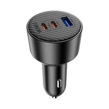 WiWU Wi-CC026 200W 2C1A Triple-Port Metal Car Charger Power Adapter