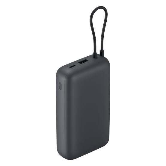 Xiaomi Power Bank 20000mAh 22.5W Grey Integrated USB-C cable Fast Charging Power Bank