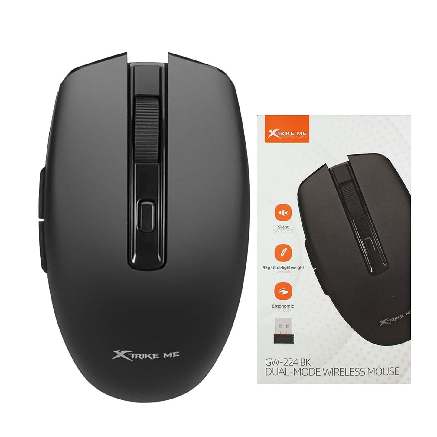 XTRIKE ME GW-224 BK Wireless Mouse 2.4G